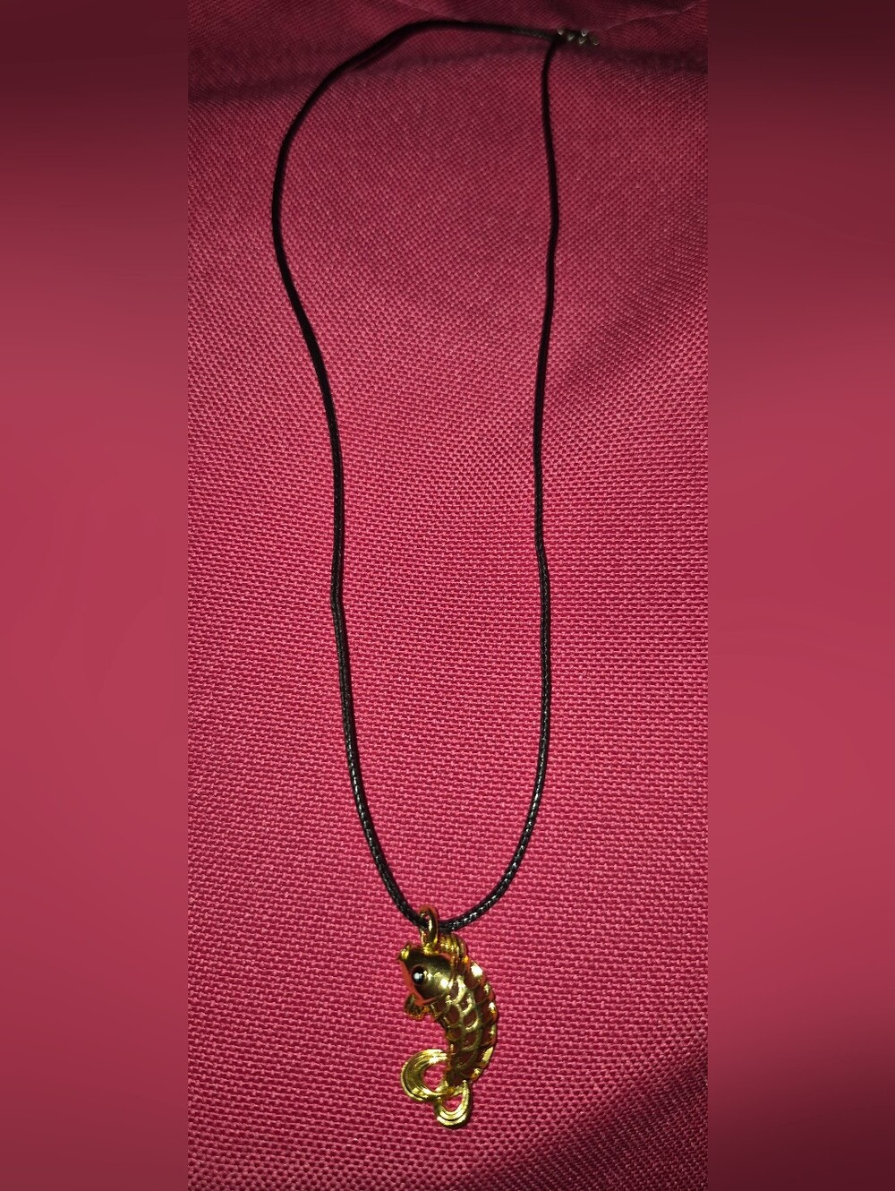 18k saudi gold koi pendant